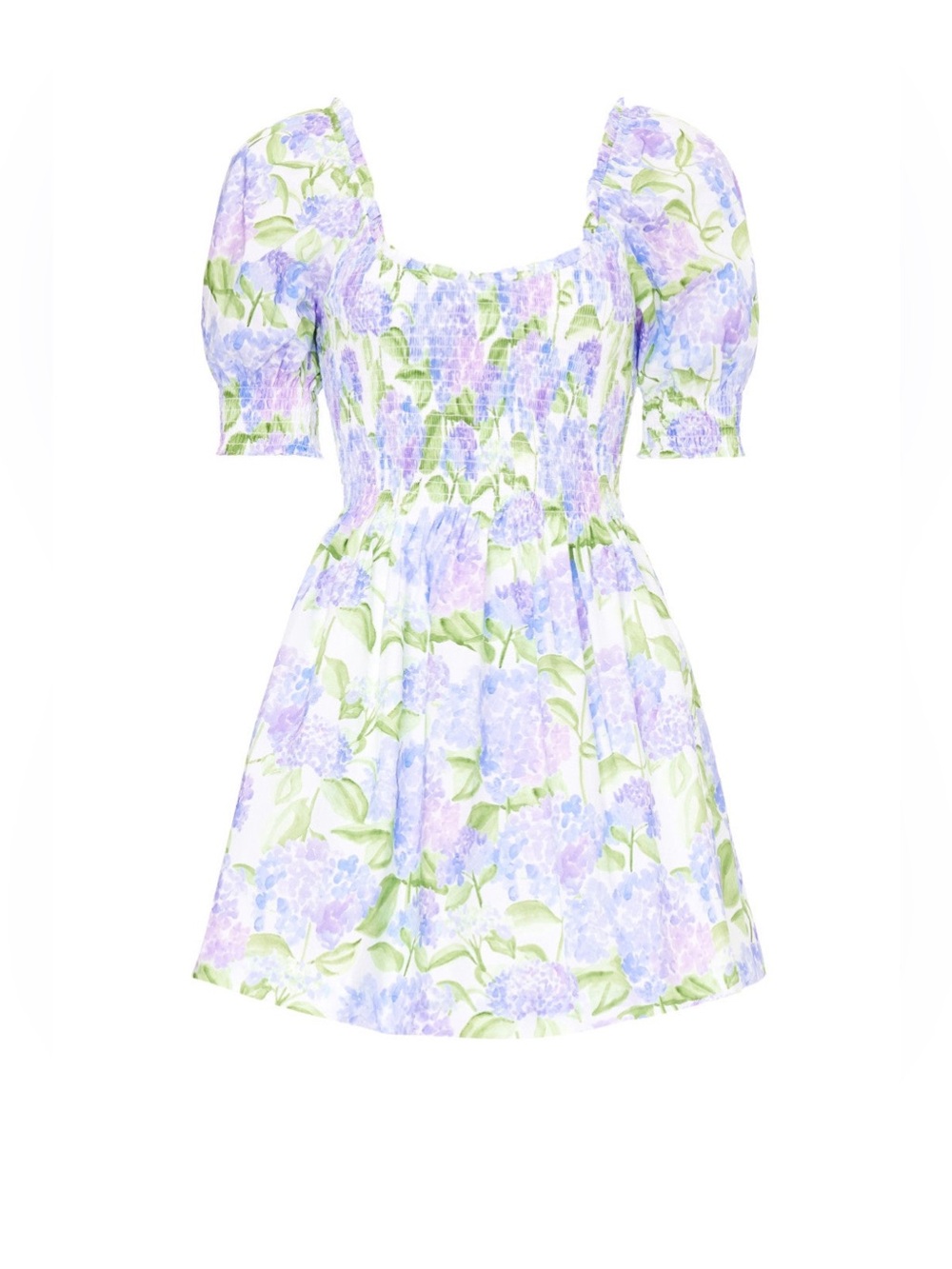 NWT Hill House Home Naia Nap Dress Blue Hydrangea Cotton | Size Small